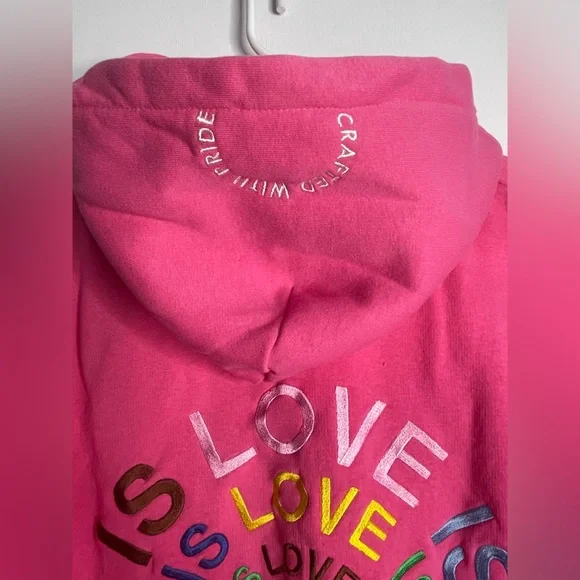 BooHoo unisex pride hoodie. Size XXL. - Picture 3 of 8